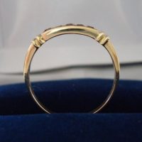 1960 lady gold ring with five rubies - Image 5