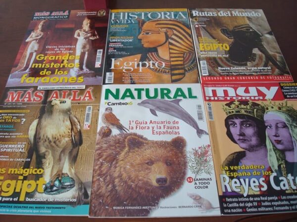 Lote con 14 revistas 1971-2006: MUY, Más Allá, Historia, Rutas…