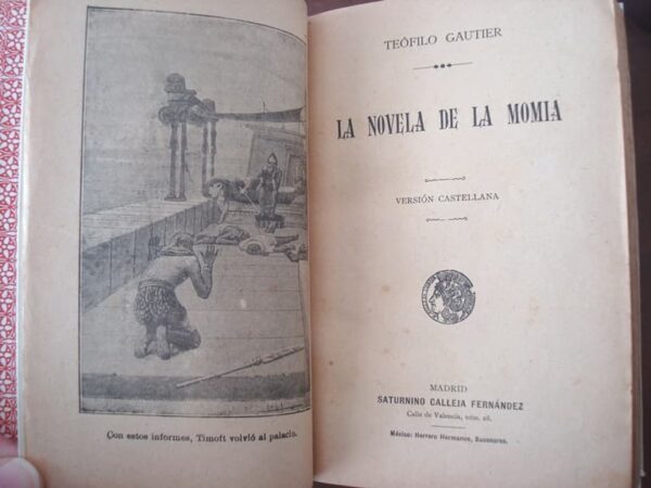 1900 The mummy novel. Theophilus Gautier. c.1900, artistic binding - Image 5