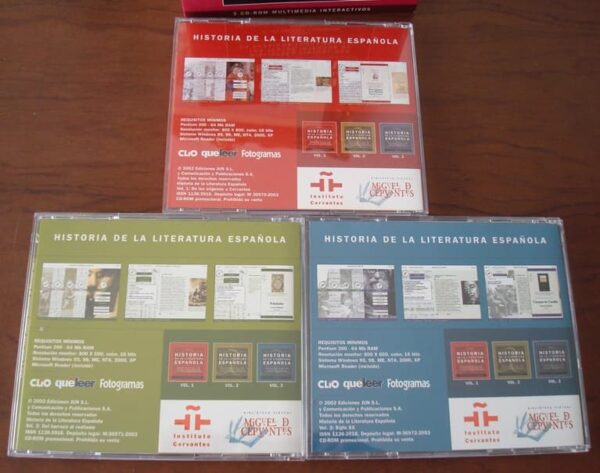 History of Spanish literature. 3 CD-ROMs. 2003 - Image 3