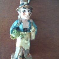 Keychain with cult witch figure