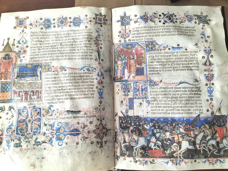 Estatutos de la Orden del Espíritu Santo, siglo XIV (en pergamino natural) (5*+) - Imagen 10