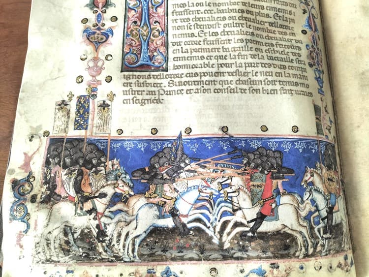 Estatutos de la Orden del Espíritu Santo, siglo XIV (en pergamino natural) (5*+) - Imagen 11