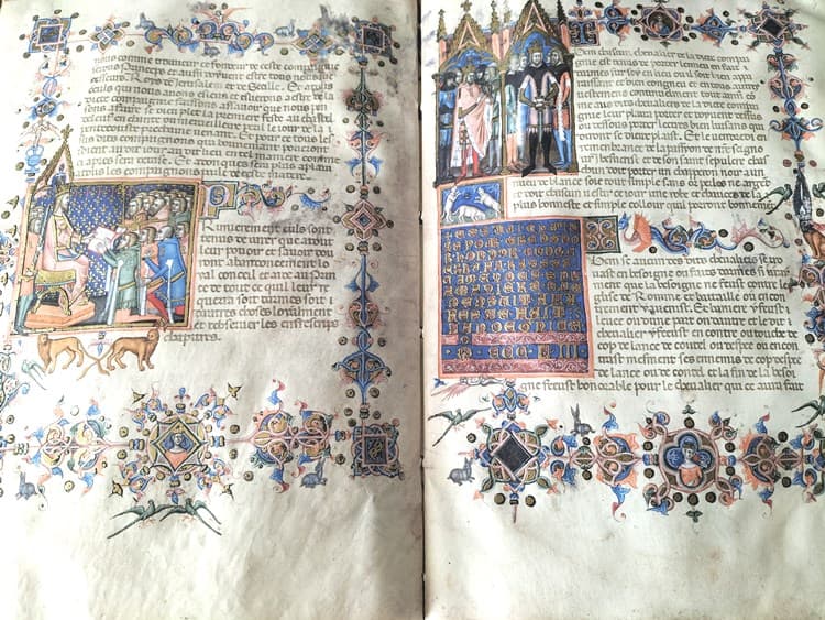 Estatutos de la Orden del Espíritu Santo, siglo XIV (en pergamino natural) (5*+) - Imagen 4