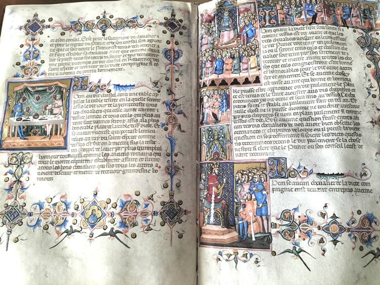 Estatutos de la Orden del Espíritu Santo, siglo XIV (en pergamino natural) (5*+) - Imagen 8