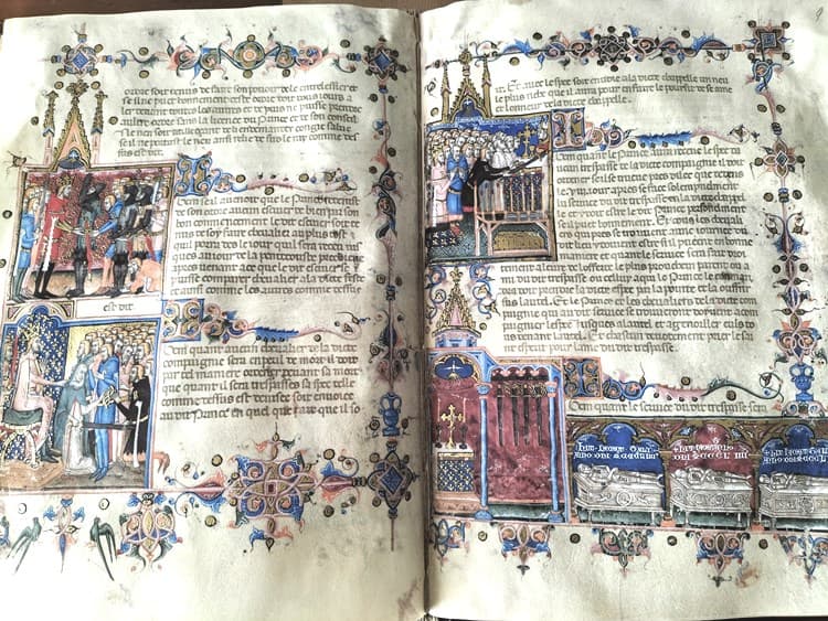 Estatutos de la Orden del Espíritu Santo, siglo XIV (en pergamino natural) (5*+) - Imagen 9