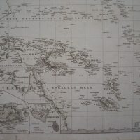 1858 Mapa de la Polinesia, por Hermann Berghaus