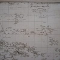 1858 Mapa de la Polinesia, por Hermann Berghaus