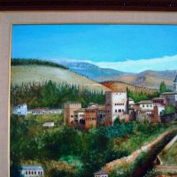 FR Yanez, The Alhambra, Granada, original oil painting, 1988 - Image 5
