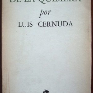 1962 Luis Cernuda, Desolación de la Quimera, sección XI, 1ª edición