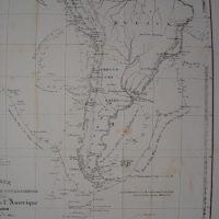 1822 French map of South America, shipping routes - Image 3