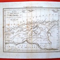 1830 Map of the kingdom of Algiers, A. M. Perrot