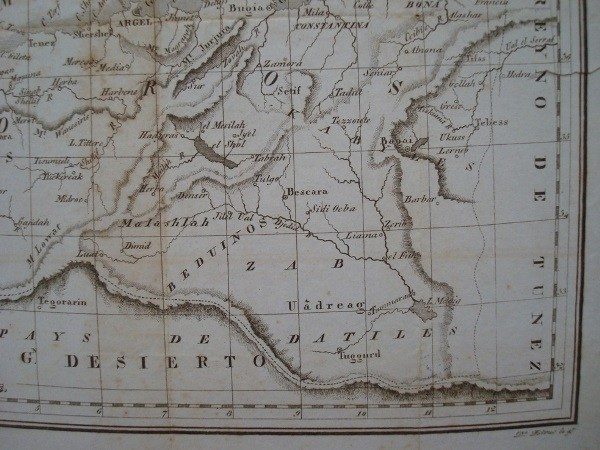 1830 Map of the kingdom of Algiers, A. M. Perrot - Image 4