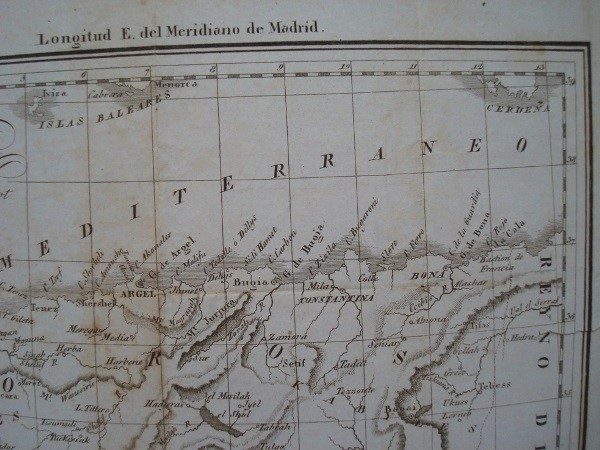 1830 Map of the kingdom of Algiers, A. M. Perrot - Image 6