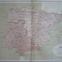 1877 Map of Spain under the Romans