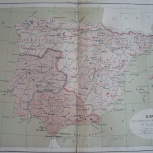 1877 Mapa de España bajo los Romanos