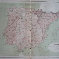 1877 Map of Spain 1257-1515