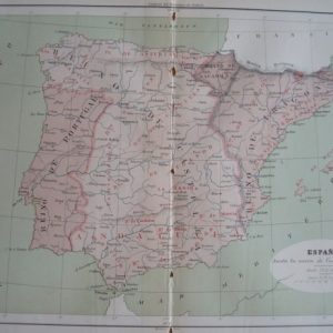 1877 Mapa de España 1257-1515