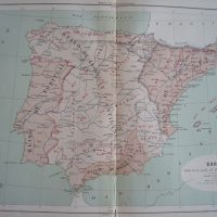 1877 Map of Spain 1030-1257