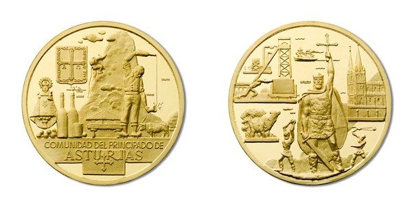 Medalla de la colección Autonomías de España, plata pura