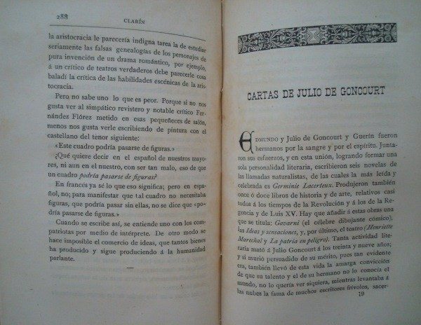 1889 Leopoldo Alas Clarin, Denim (criticism and satire) - Image 6