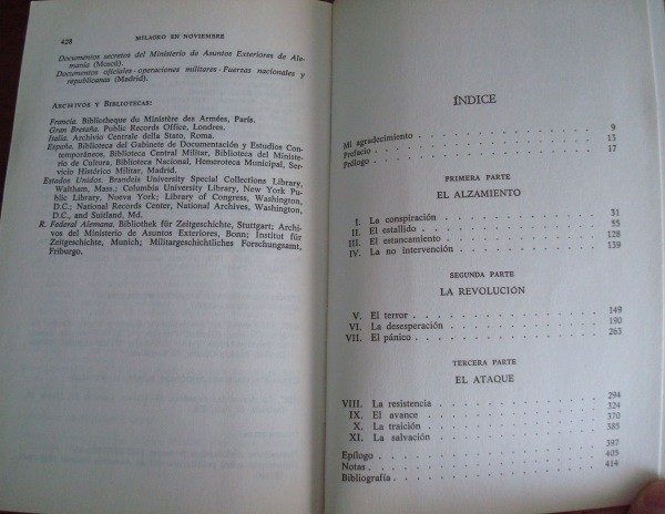 1981 Dan Kurzman, Milagro en noviembre