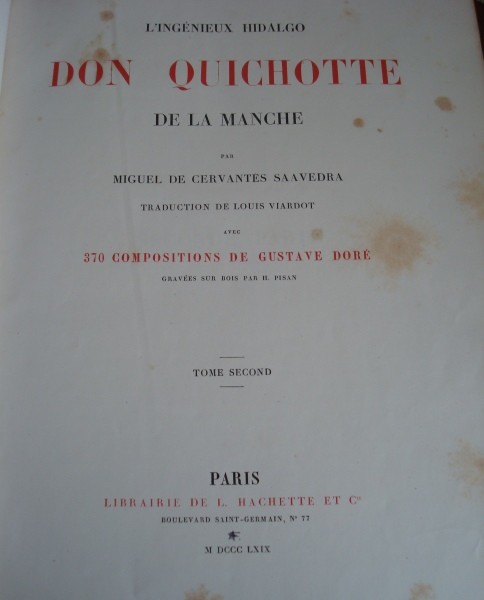 1869 L’Ingénieux Hidalgo Don Quichotte de la Manche