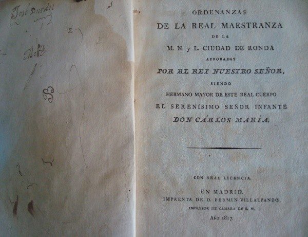 1817 Ordinances of the Real Maestranza de Ronda, original - Image 3