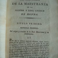 1817 Ordinances of the Real Maestranza de Ronda, original - Image 6