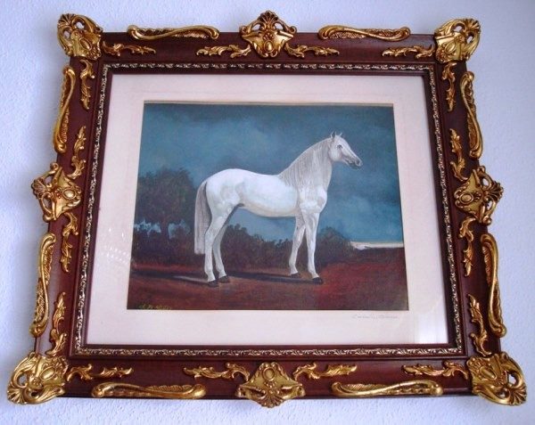 F. R. Yanez, White Horse, oil on canvas, 1987