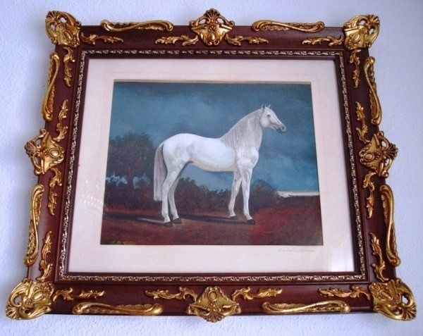 F. R. Yáñez, Caballo blanco, óleo sobre lienzo, 1987