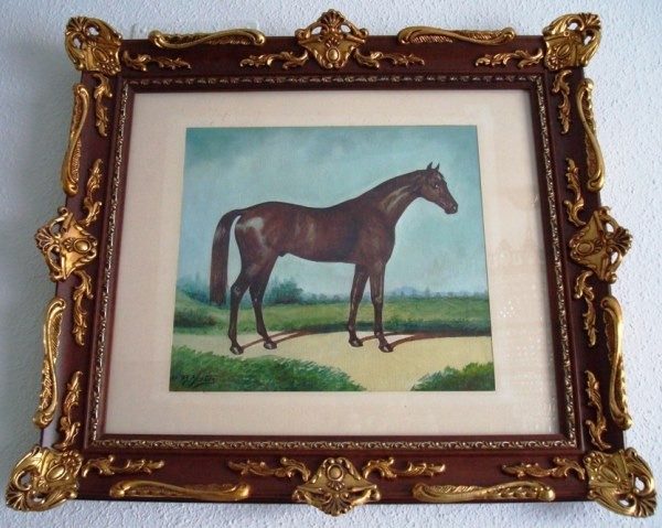 F. R. Yáñez, Caballo blanco, óleo sobre lienzo, 1987