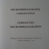 Microbibliografía cervantina - Cervante's microbibliography (normal size) - Image 3