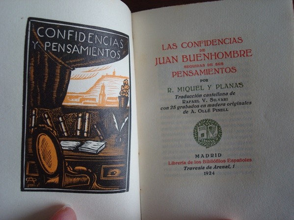 Confidencias y Pensamientos de Juan Buenhombre, Miquel y Planas, 1924