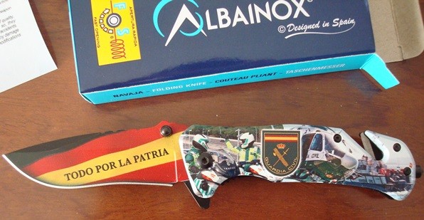 Navaja Albainox Guardia Civil, sistema FOS, impresión 3D