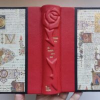 The name of the rose. Umberto Eco, 1983. A bookbinding rose!