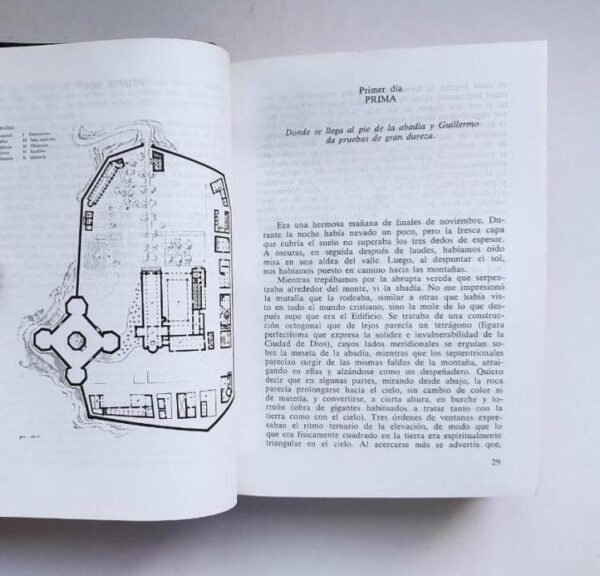 El nombre de la rosa. Umberto Eco, 1983 ¡Una rosa de encuadernación! - Imagen 7