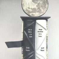 From the Earth to the moon. Travel around the Moon. Julio Verne. Exclusive handmade presentation
