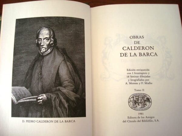 Works by Calderón de la Barca. 2 volumes. Círculo del Bibliófilo, 1981 - Image 6