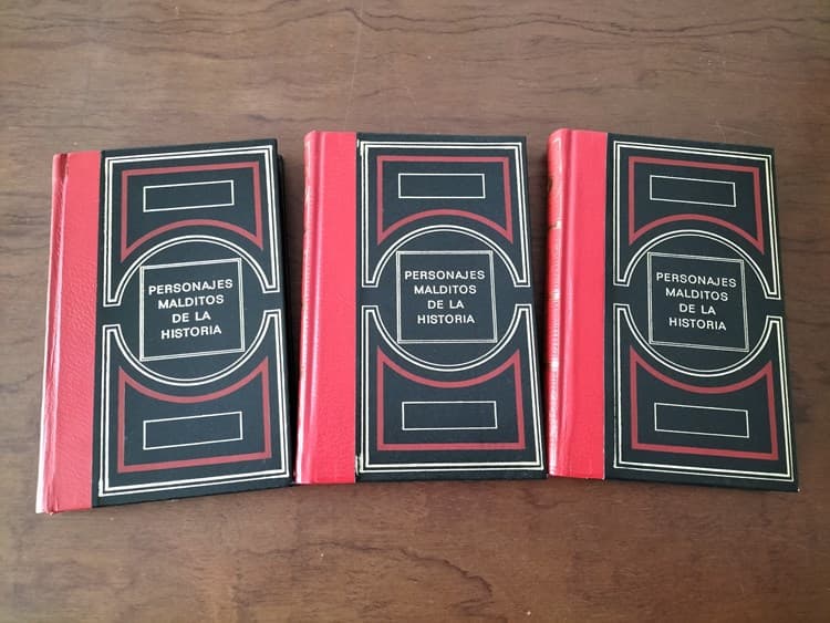 Personajes malditos de la Historia. 3 Tomos. Círculo de Amigos de la Historia. 1970