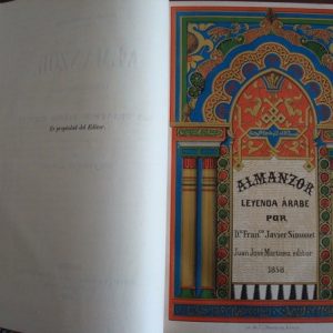 1858 Leyendas históricas árabes, Francisco Javier Simonet