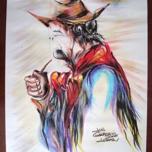 Luis Gasparini, Caballos y Gaucho, original 2006