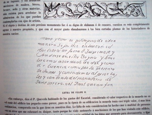 Historia del Monasterio del Escorial, Antonio Rotondo, 1862