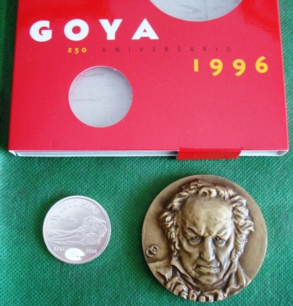 1996 Goya: medalla y moneda 250 aniversario