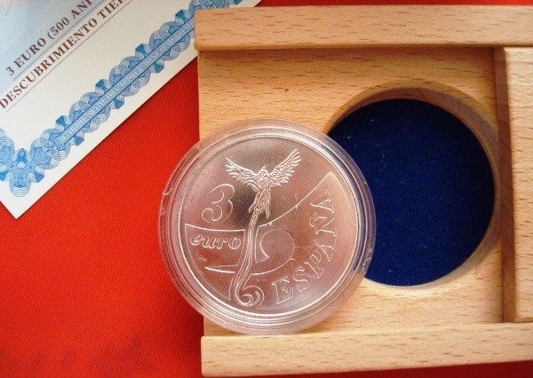 1998 Moneda plata FNMT Serie QCTF Venezuela 3 euros