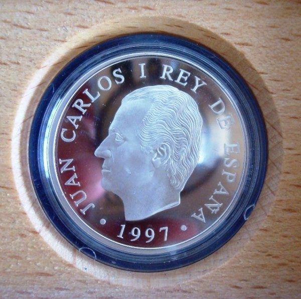 1997 Moneda plata FNMT Centenario Antonio Cánovas