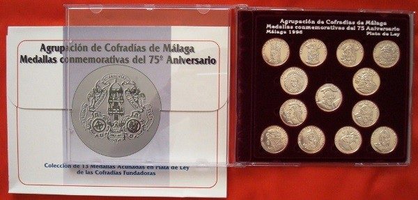 Cofradías de Málaga (I), 13 medallas plata, 1996