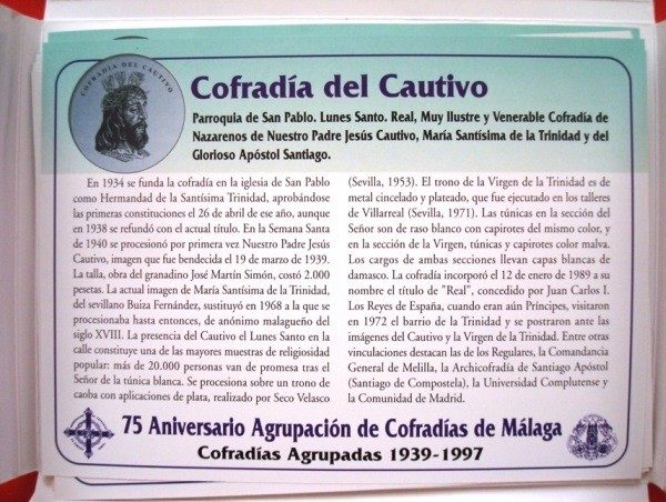 Cofradías de Málaga (III), 13 medallas plata, 1998