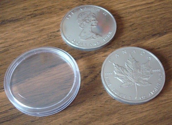 1988-1997 Monedas de Canadá 5 dólares 1oz plata Hoja de Arce