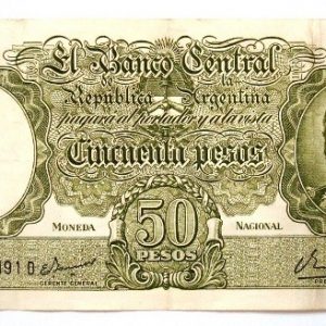 1983 Billete de 50 pesos de Argentina